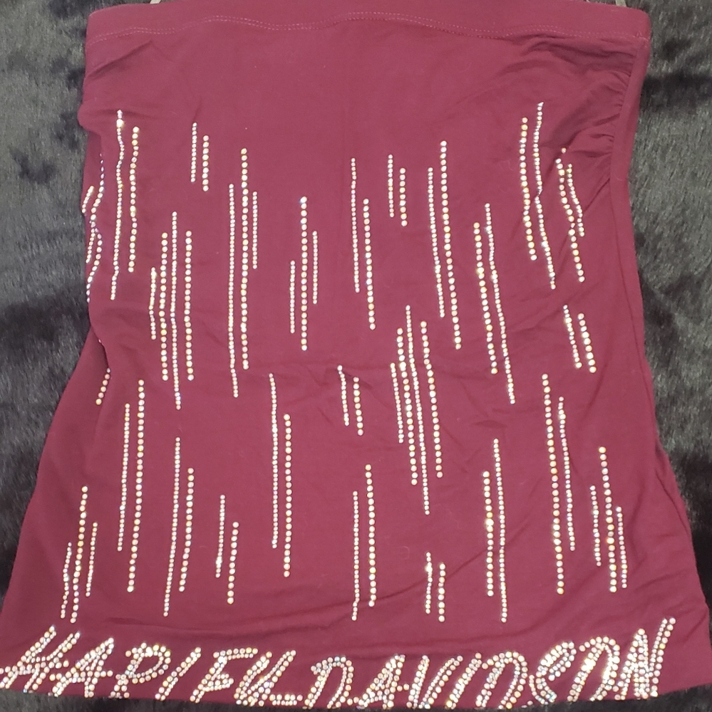 SOLD 🏍️Harley Davidson strapless top🏍️